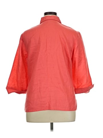Liz Claiborne 3/4 Sleeve Button-Down Shirt (view 2)