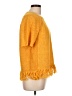 J.Crew 100% Linen Yellow Poncho Size L - photo 4