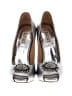 Badgley Mischka Silver Heels Size 9 - photo 2