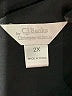 Cj Banks Solid Black 3/4 Sleeve Button-Down Shirt Size 2X - photo 7