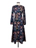 I. Madeline 100% Polyester Paisley Blue Casual Dress Size S - photo 1