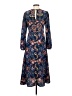 I. Madeline 100% Polyester Paisley Blue Casual Dress Size S - photo 2