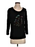 Chico's Black 3/4 Sleeve T-Shirt Size Lg (2) - photo 1