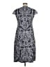Alex Evenings 100% Polyester Paisley Blue Casual Dress Size 14 - photo 2