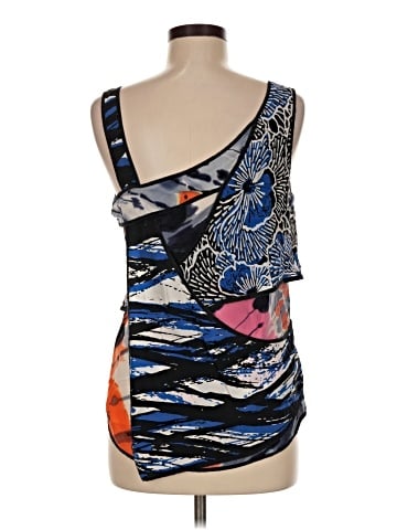 BCBGMAXAZRIA Sleeveless Silk Top (view 2)