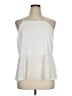 Nine West 100% Polyester White Sleeveless Blouse Size XL - photo 1