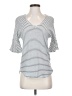 CAbi Stripes White Short Sleeve Top Size XS - photo 1