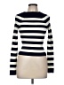 Zara Stripes Ivory Turtleneck Sweater Size M - photo 1