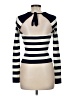 Zara Stripes Ivory Turtleneck Sweater Size M - photo 2