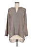 Rose + Olive Gray Long Sleeve Blouse Size M - photo 1