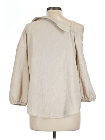 Shein 3/4 Sleeve Button-Down Shirt (view 2)
