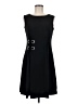 JM Collection Solid Black Casual Dress Size M (petite) - photo 1