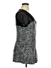 Torrid Animal Print Silver Short Sleeve Top Size 1X Plus (1) - photo 4