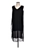 Cupio 100% Polyester Solid Black Casual Dress Size L - photo 1