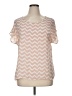 Charming Charlie 100% Polyester Pink Short Sleeve Blouse Size XL - photo 1
