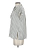 Max Studio 100% Polyester Houndstooth Ivory Short Sleeve Blouse Size XS - photo 5