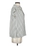Max Studio 100% Polyester Houndstooth Ivory Short Sleeve Blouse Size XS - photo 4