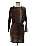 H&M Animal Print Brown Cocktail Dress Size M - photo 1