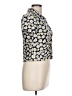 No Boundaries 100% Polyester Floral Yellow Short Sleeve Blouse Size L - photo 4