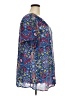 Roaman's 100% Rayon Paisley Blue Short Sleeve Blouse Size 22W - photo 4