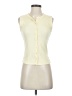 Pink Rose Ivory Sleeveless Button-Down Shirt Size S - photo 1