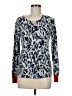 Daniel Rainn Print Blue Pullover Sweater Size M - photo 1