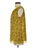 CAbi 100% Polyester Yellow Sleeveless Blouse Size S - photo 5