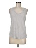 J.Crew Silver Sleeveless T-Shirt Size M - photo 1