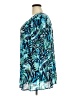 Roaman's 100% Rayon Tropical Blue Short Sleeve Blouse Size 22W - photo 5