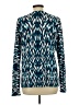 Studio Works Print Teal Pullover Sweater Size L - photo 2