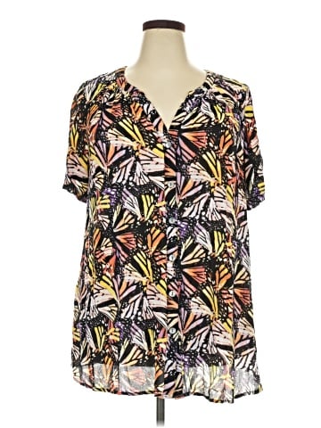 Roaman's Short Sleeve Blouse (view 1)