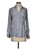 Zara Stripes Gray Long Sleeve Button-Down Shirt Size S - photo 1