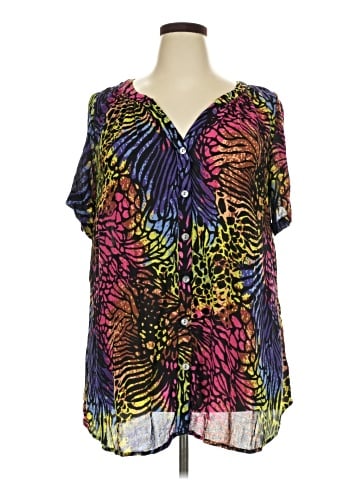 Roaman's Short Sleeve Blouse (view 1)