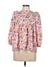 Assorted Brands 100% Polyester Pink 3/4 Sleeve Blouse Size 10 - 12 - photo 1
