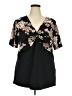 BLOOMCHIC Black Short Sleeve Blouse Size 22 - photo 1