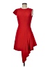 Milly Solid Red Cocktail Dress Size 6 - photo 1