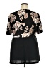 BLOOMCHIC Black Short Sleeve Blouse Size 22 - photo 2
