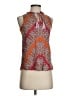 Sundance 100% Rayon Orange Sleeveless Blouse Size XS - photo 1