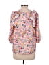 Assorted Brands 100% Polyester Pink 3/4 Sleeve Blouse Size 10 - 12 - photo 2