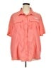 Magellan Outdoors 100% Nylon Orange Short Sleeve Button-Down Shirt Size 3X - photo 1