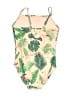 Old Navy Tropical Ivory One Piece Swimsuit Size 6 - 7 - photo 2