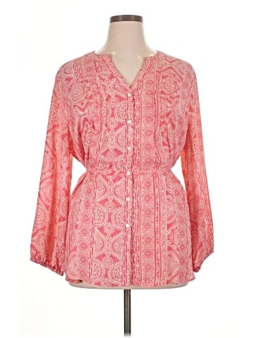 Terra & Sky Long Sleeve Blouse (view 1)