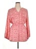 Terra & Sky 100% Polyester Paisley Pink Long Sleeve Blouse Size 1X - photo 1