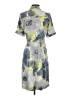 J. McLaughlin Print Gray Casual Dress Size XS - photo 2