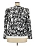 Black Label by Evan Picone 100% Polyester Graphic Silver Blazer Size 18 - photo 2