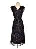 DR2 100% Polyester Floral Black Casual Dress Size XS - photo 1