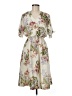 Unbranded 100% Polyester Floral Ivory Casual Dress Size 7 - photo 1