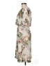Unbranded 100% Polyester Floral Ivory Casual Dress Size 7 - photo 5
