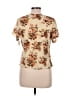 Unbranded Tan Short Sleeve Blouse Size L - photo 2