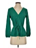 J.Crew Green 3/4 Sleeve Blouse Size 0 - photo 1